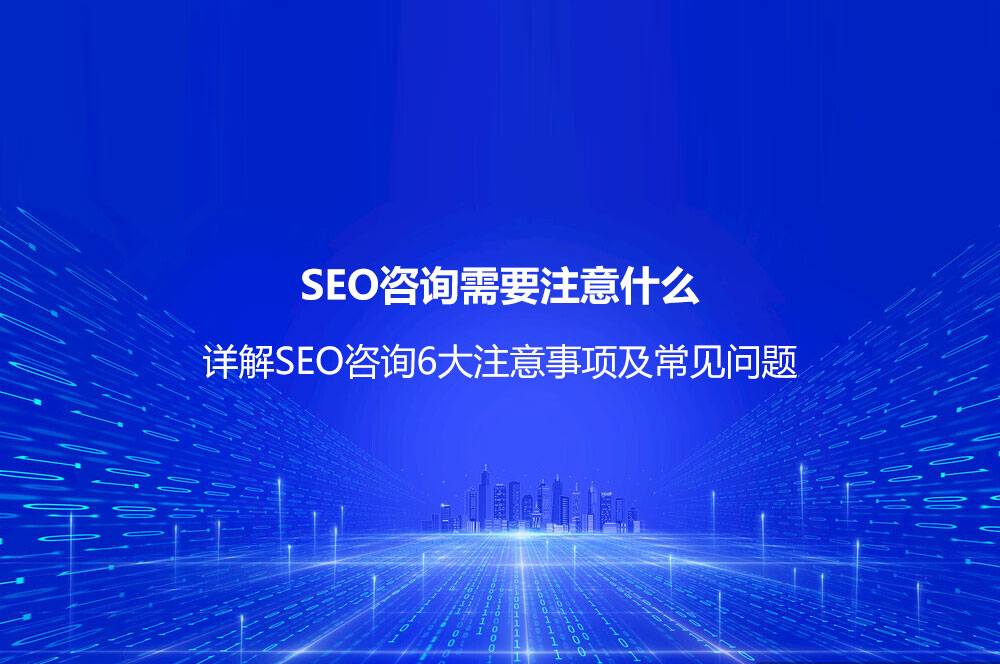 SEO咨詢(xún)需要注意什么？詳解SEO咨詢(xún)6大注意事項(xiàng)及常見(jiàn)問(wèn)題